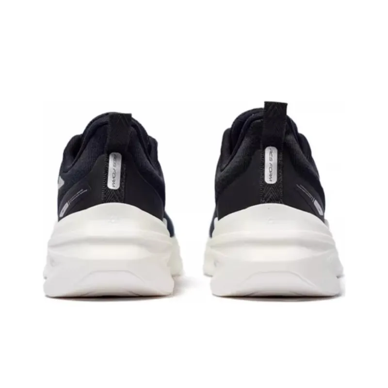 Erke Cushioning Anti Slip And Wear Resistant Low Top Running Shoes Men's Black-3