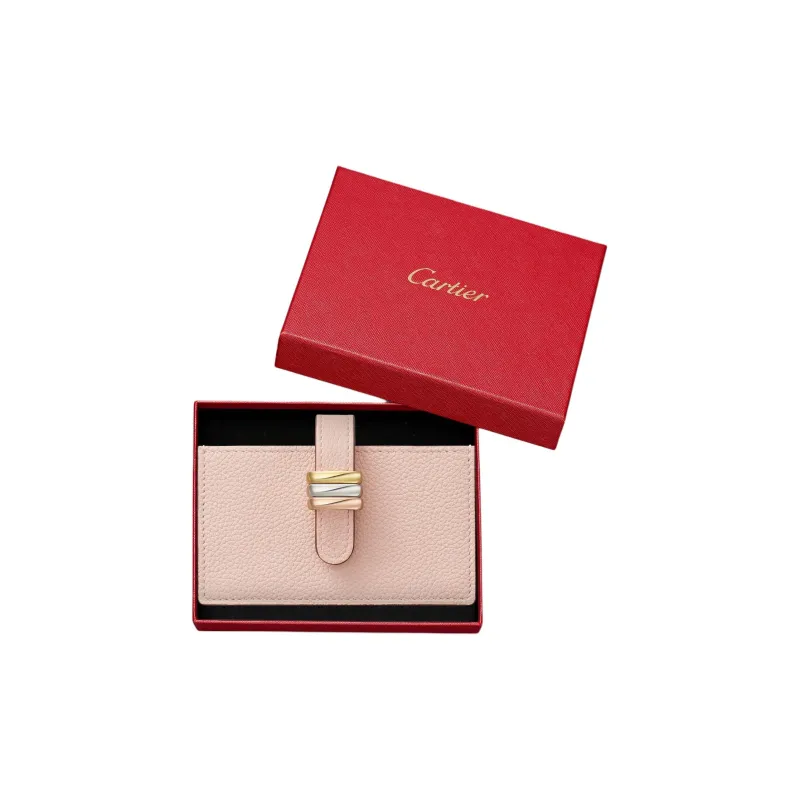 CARTIER Trinity Series Grain Calfskin Card Holder Card Holder Women's Quartz Color-3