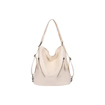 UNITE STAR PU Tote Shoulder Bag Backpack Regular Women's Black/Silver/Ecru