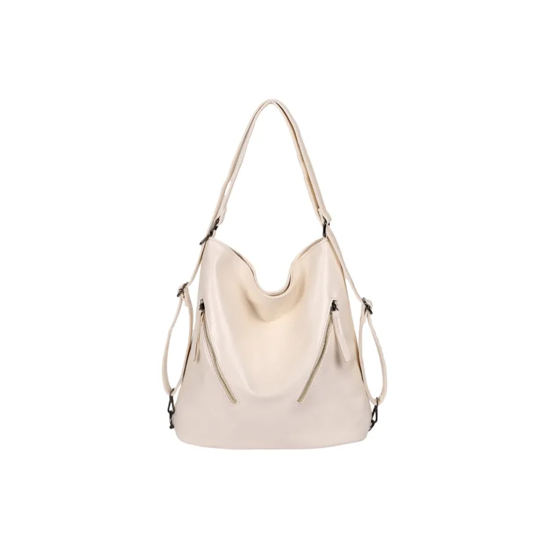 UNITE STAR PU Tote Shoulder Bag Backpack Regular Women's Black/Silver/Ecru-8