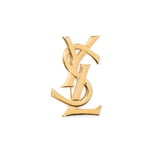 SAINT LAURENT Logo Brooch