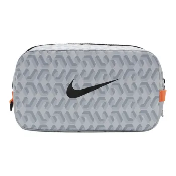 Nike Recycled Polyester Storage Bag Men's White/Black With Pure Platinum Accents