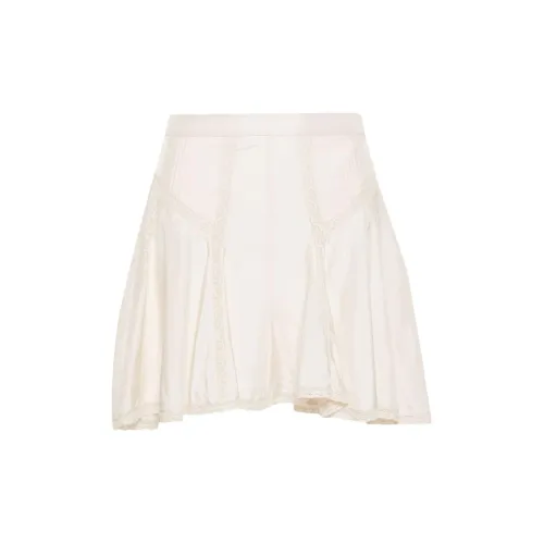 ISABEL MARANT Casual Short Skirts Women's Vanilla White