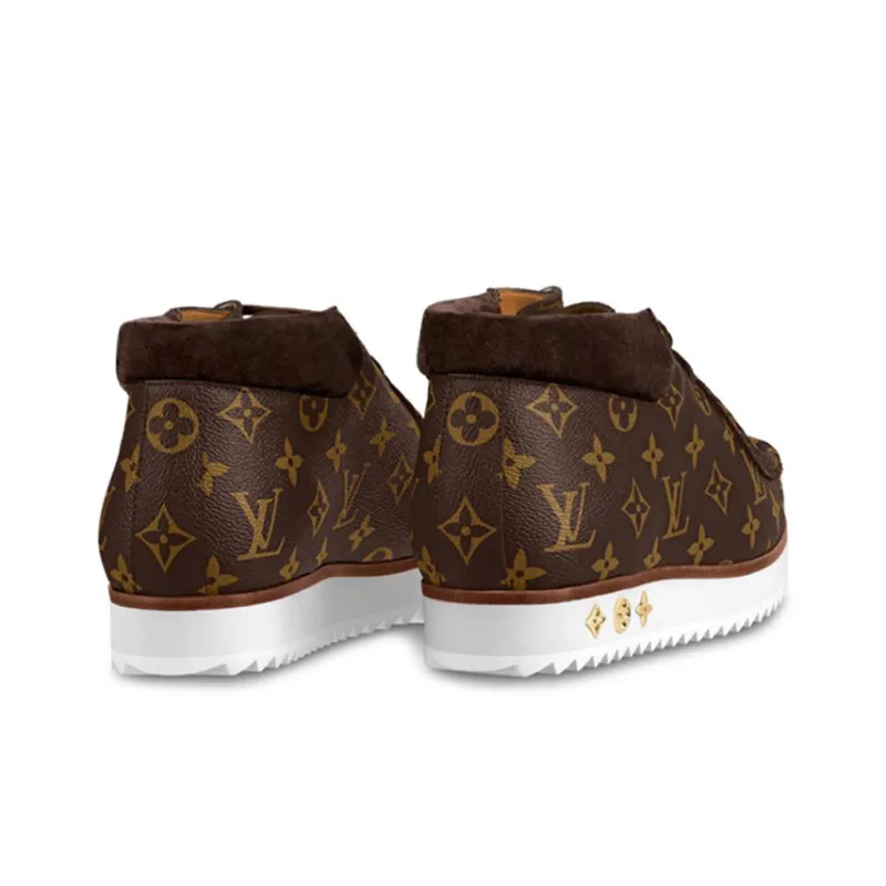 LOUIS VUITTON Mods Ankle Boots 'Brown Monogram'-3
