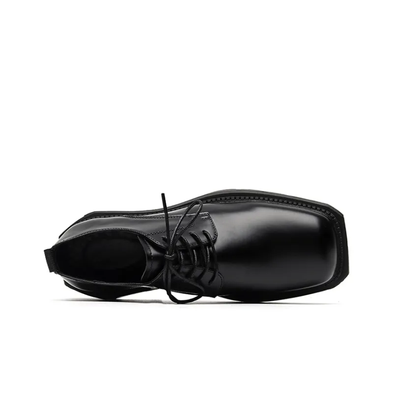 GZZ Men's Casual Shoes Men Low Top Black-4
