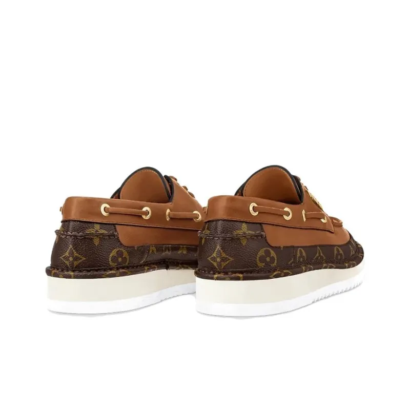 LOUIS VUITTON Cosy Casual Shoes Men's Brown-3