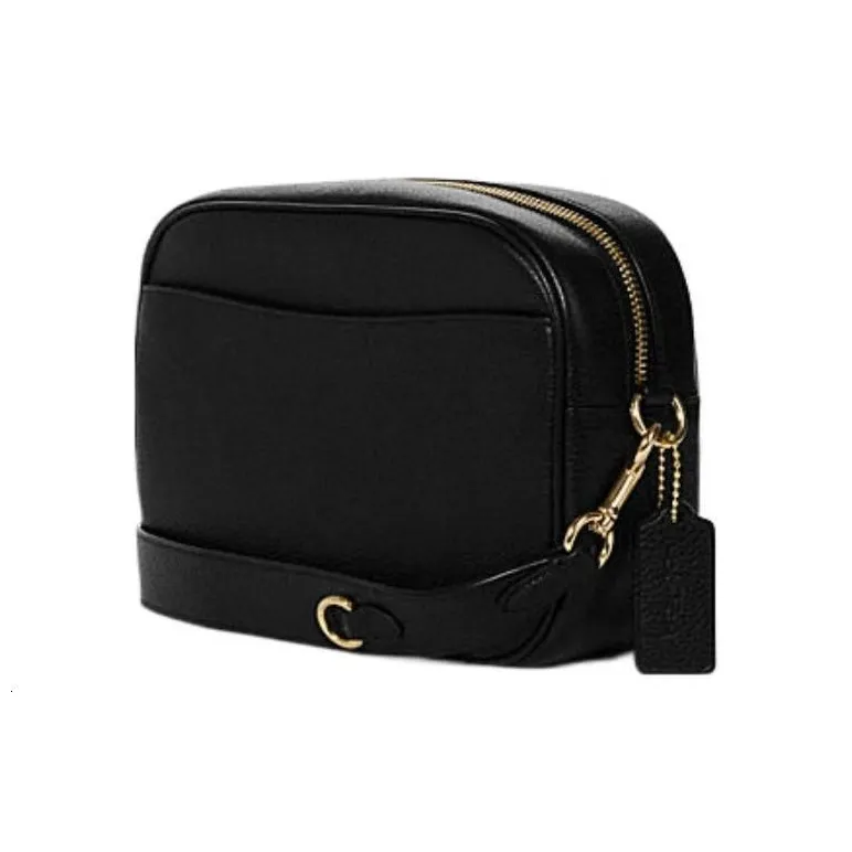 COACH Jamie Pebbled Leather Camera Bag Shoulder Bag Crossbody Bag Women's Black-3