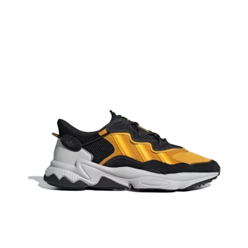 Adidas Ozweego Core Black Grey Crew Yellow-1