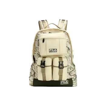FILA White Mountaineering Collaboration Fabric Backpack Regular Unisex Beige