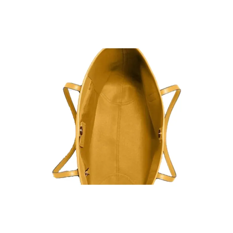 COACH City Canvas, Leather Handbag, Shoulder Bag Tubas Women's Brown & Yellow Color-4