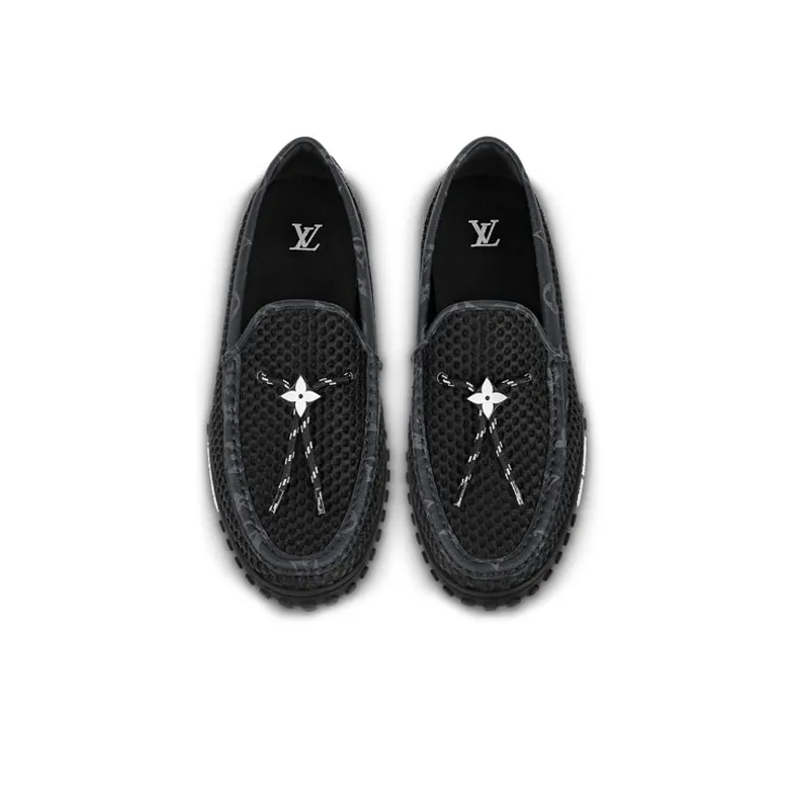 LOUIS VUITTON Racer Moccasins Shoes 'Black'-2