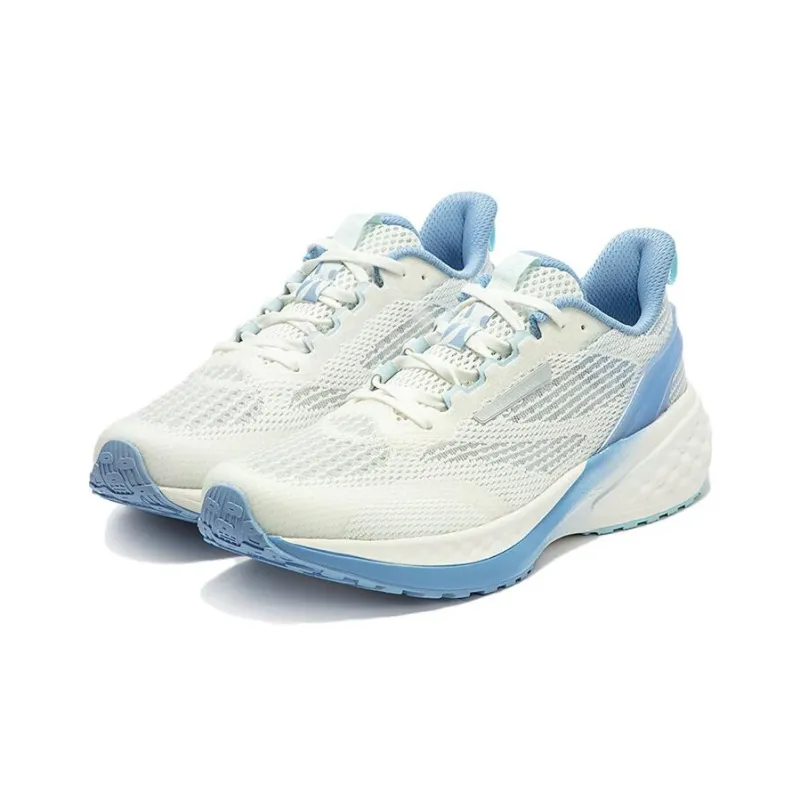 361° Cushioning Breathable Low Top Running Shoes Men's White Blue-2