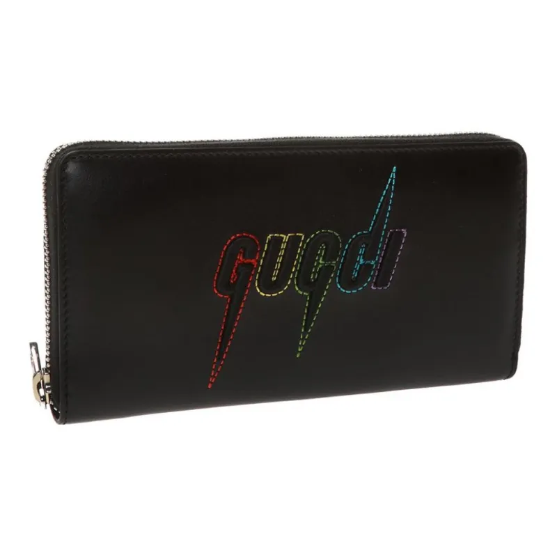 GUCCI Leather Wallet Men's Black-1