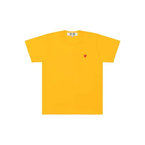 CDG Play T-Shirts Men Yellow