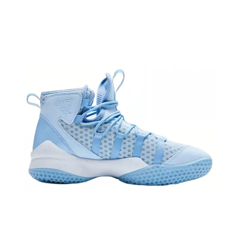 PEAK Cushioning, Slip Resistant, And Abrasion Resistant High Top Performance Basketball Shoes Men's Blue-1