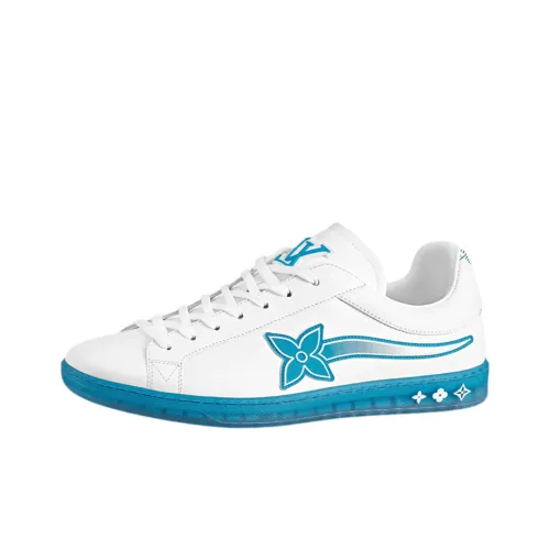 LOUIS VUITTON Luxembourg Samothrace Sneaker White Blue