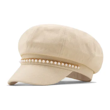 Youyoulan Cotton Beret Women's Beige