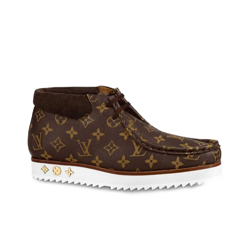 LOUIS VUITTON Mods Ankle Boots 'Brown Monogram'-1