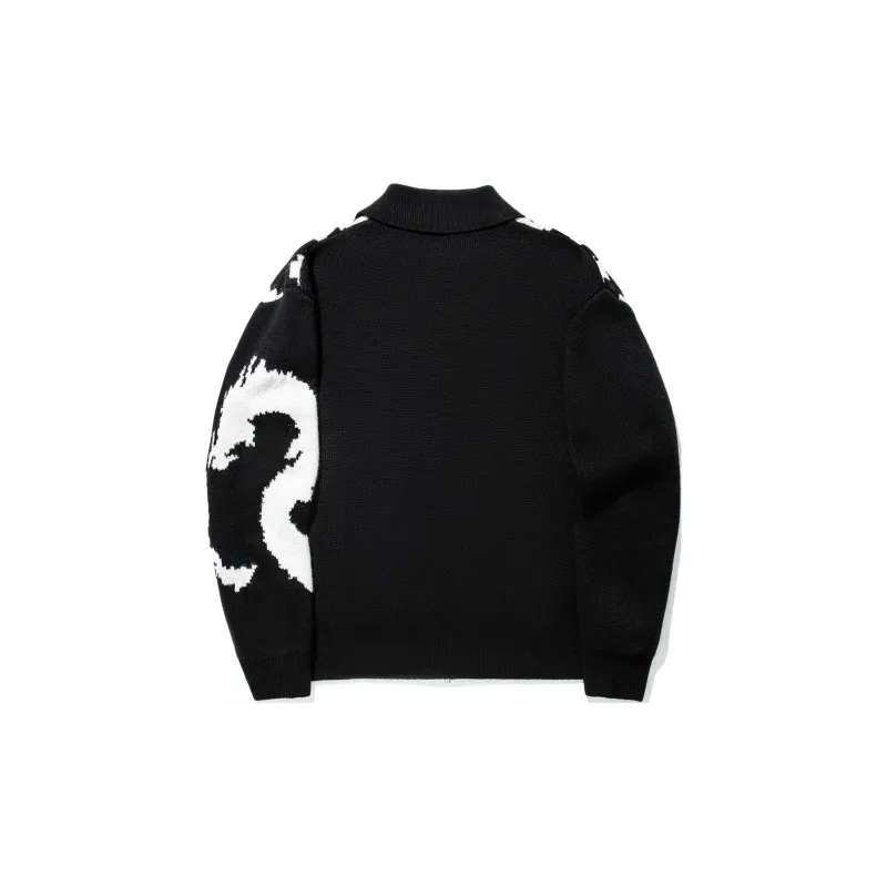 LiNing Sweater Men's Black Samba Red Ecru-1