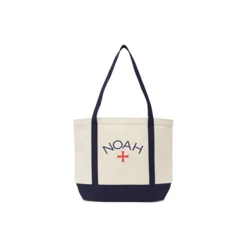 NOAH Canvas Tote Bag Shopping Bag Handbag Shoulder Bag Unisex White