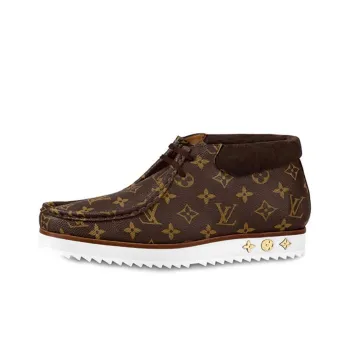 LOUIS VUITTON Mods Ankle Boots 'Brown Monogram'