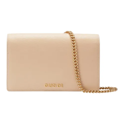 GUCCI Leather One Shoulder Crossbody adiZero Bag Wallet Women's Light Beige