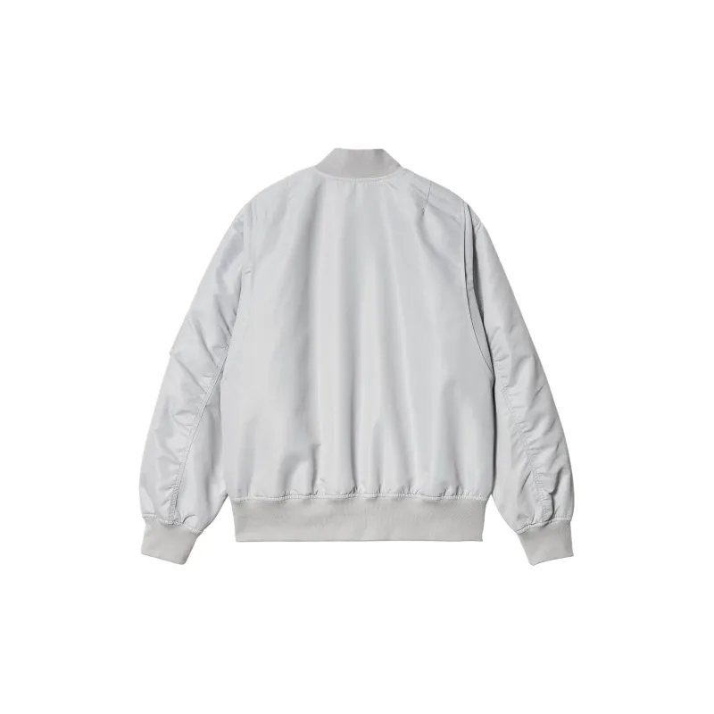 Carhartt WIP SS24 W' Otley Bomber Baseball Jacket Women's Silver White-1