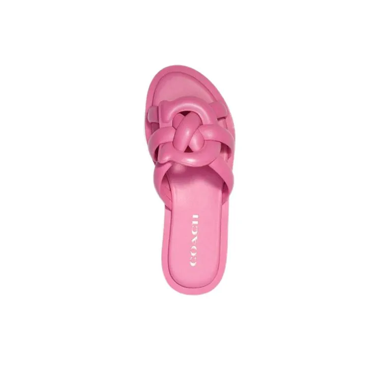 COACH Georgie Slide Slippers Women's Pink-3