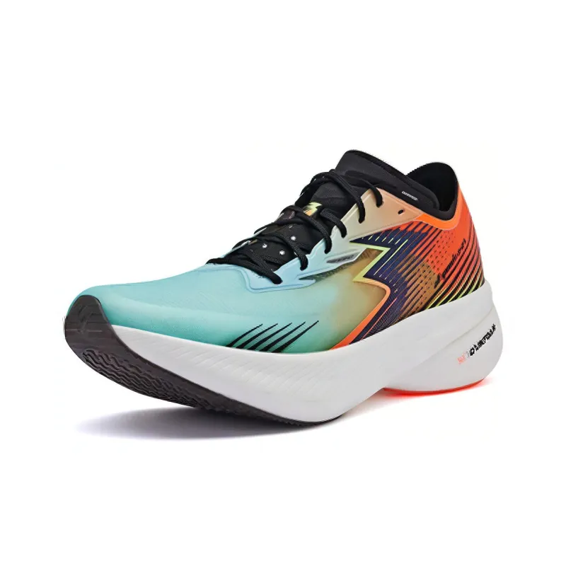 361° Flame ST Cushioning Anti Slip And Wear Resistant Low Top Running Shoes Men's Blue Red White Black-2