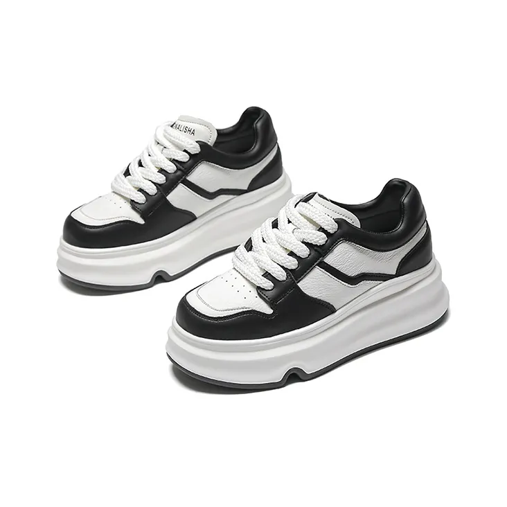 WOOS BOBO Cushioning Height Increasing Low Top Stylish Skateboarding Shoes Women's-2