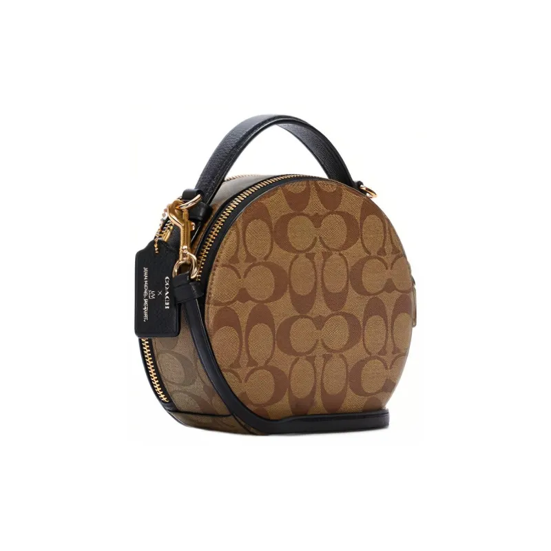 COACH X Michel Basquiat Signature Canteen Crossbody Bag Small Brown-2