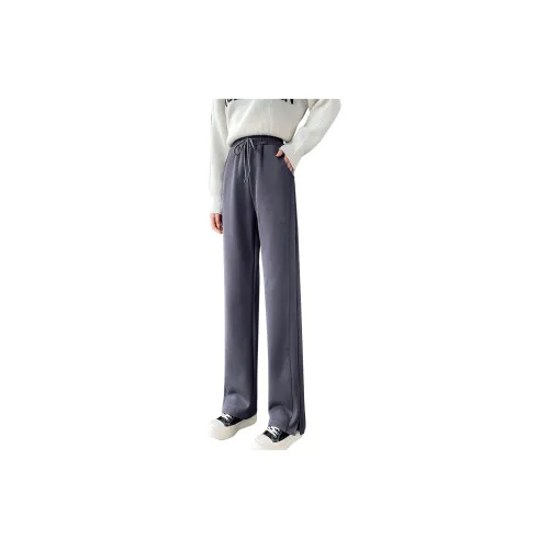 Yench'a Casual Pants Women's Dark Gray - Ankle-Length Pants