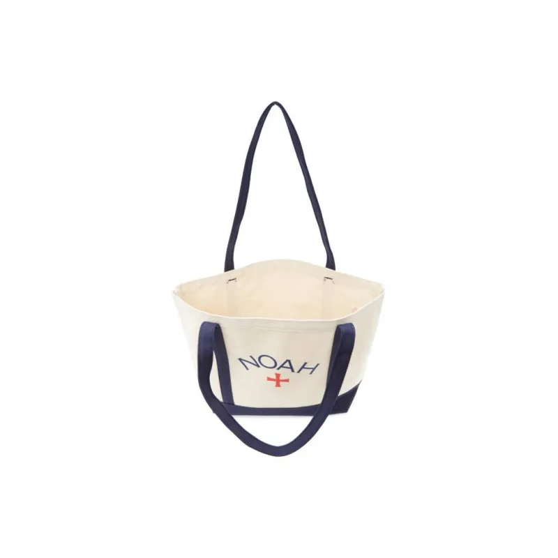 NOAH Canvas Tote Bag Shopping Bag Handbag Shoulder Bag Unisex White-4