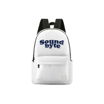 ONRF SOUNDBYTE Collaboration Polyester Backpack Medium Size Unisex White