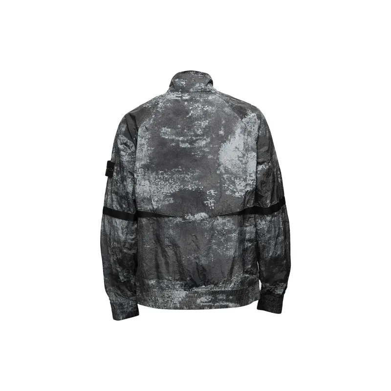 STONE ISLAND Compass badge Abstract print Jacket-1