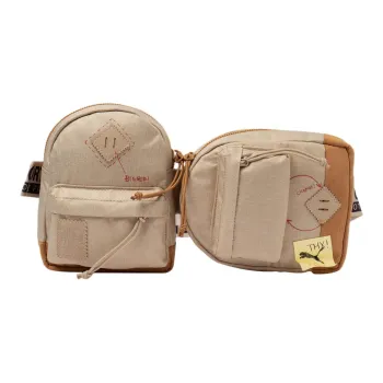 PUMA MICHAEL LAU Collaboration Polyester Sling Bag Fanny Pack Unisex Light Beige