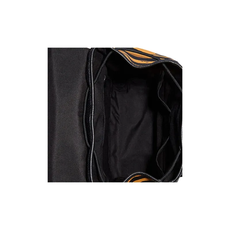 COACH Track Tiger Stripe Leather Backpack Large Size Men's Yellow/Black-3
