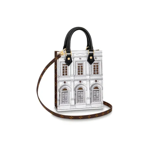 LOUIS VUITTON X Fornasetti Petit Sac Plat Black/White