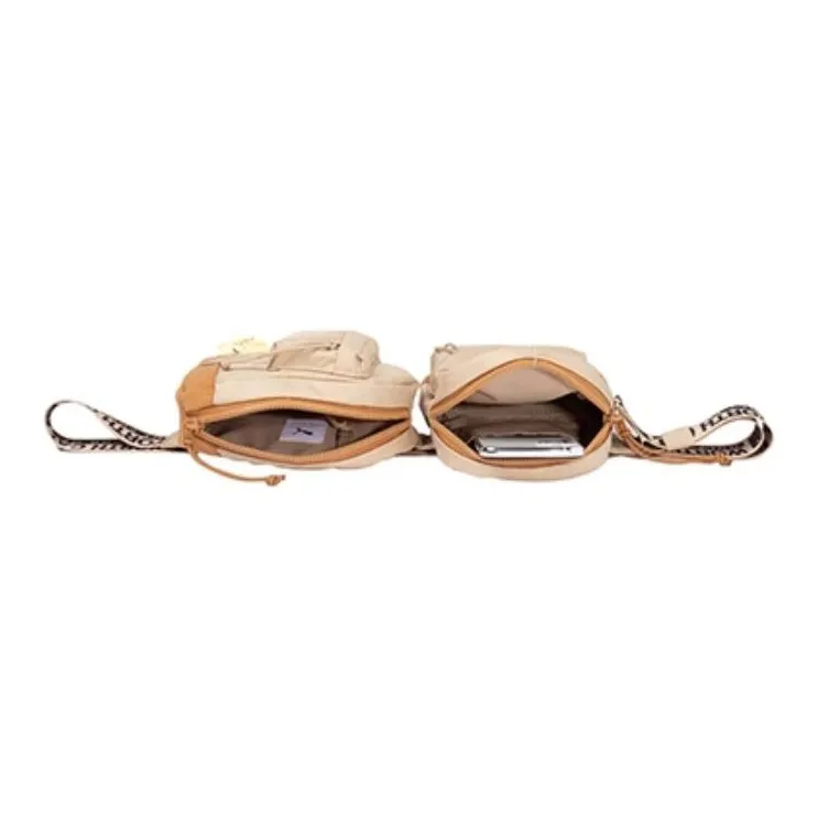 PUMA MICHAEL LAU Collaboration Polyester Sling Bag Fanny Pack Unisex Light Beige-4