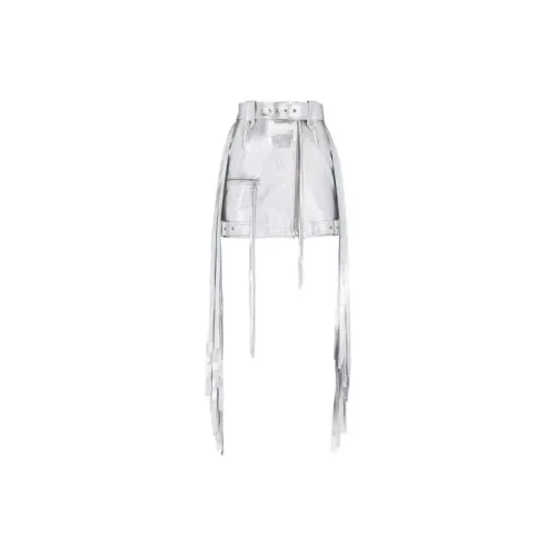 Alexander McQueen Casual Short Skirts Women's Silver