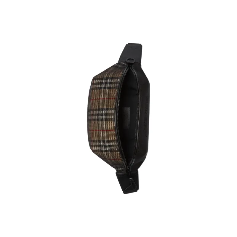 Burberry Leather Fanny Pack Regular Men's Archive Beige-3