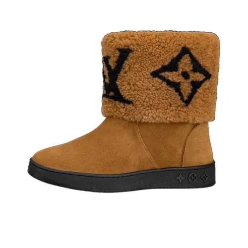 LOUIS VUITTON Snowdrop Snow Boots Women's Yellow