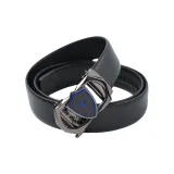 Ebony Gunmetal Blue+Top Grain Cow Leather