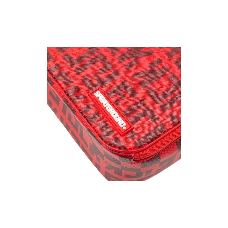 SPRAYGROUND Artificial Leather Wallets Clutches Regular Unisex Red-3