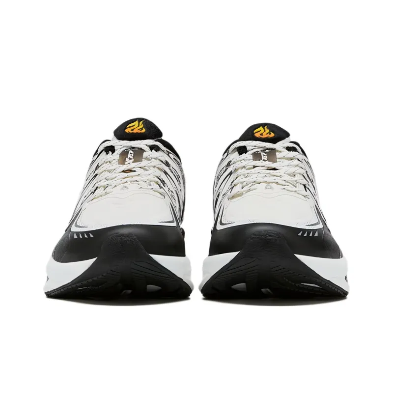 XTEP Cushioning Anti Slip And Wear Resistant Low Top Running Shoes Men's White Black-2