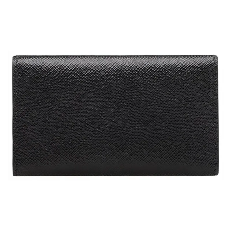 PRADA Cow Leather Key Pouch Regular Unisex Black-1