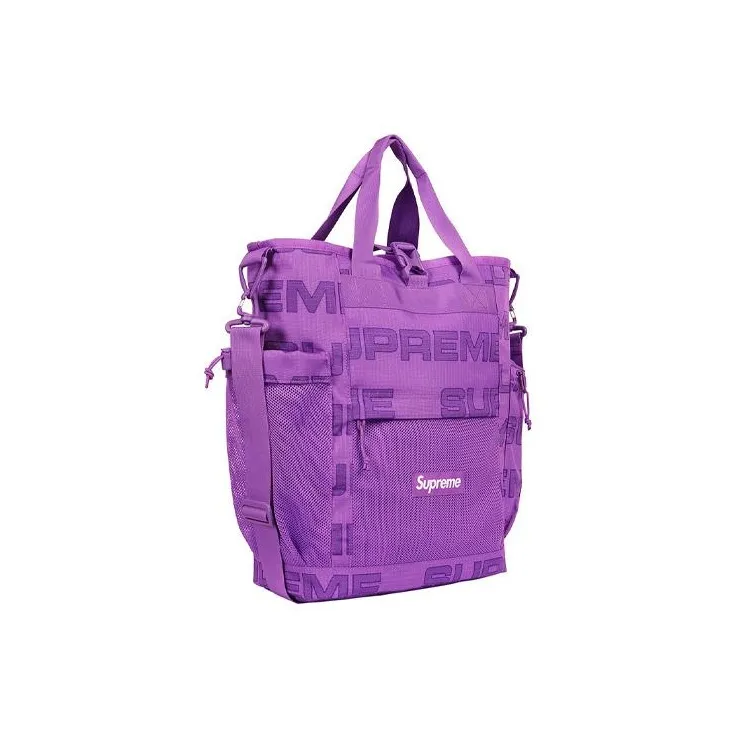 Supreme Nylon Fabric Tote Bag, Crossbody Handbag Regular Unisex Red/Black/Purple/Camouflage-7