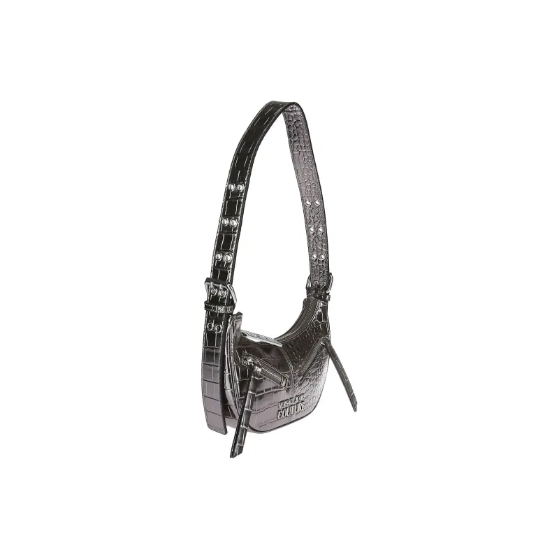 VERSACE JEANS COUTURE Polyurethane Handbag, Shoulder Bag Women's Cannon Barrel Gray-2