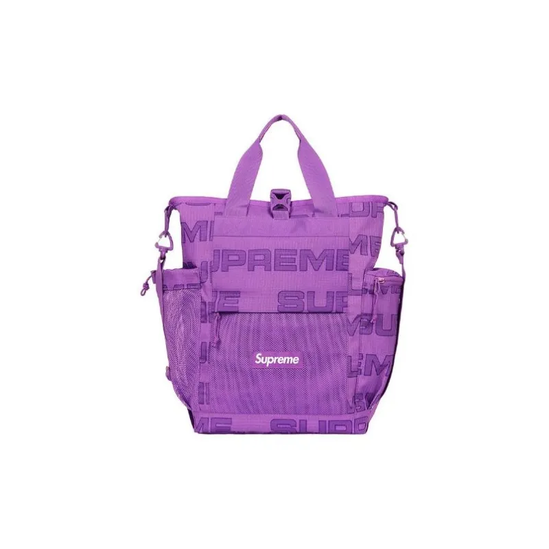 Supreme Nylon Fabric Tote Bag, Crossbody Handbag Regular Unisex Red/Black/Purple/Camouflage-6