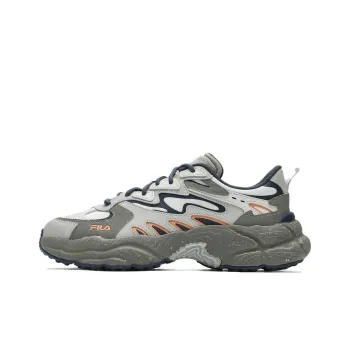 FILA Fern Wear Resistant Low Top Casual Shoes Men's Green Gray
